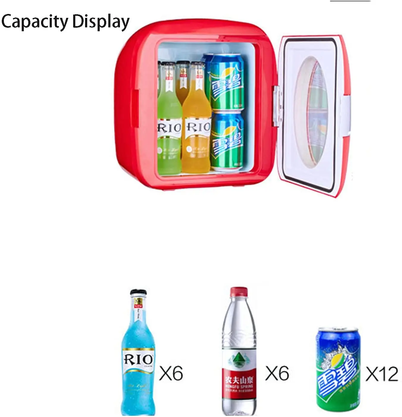 9 Liters Lightweight and Portable Cooler/Warmer Mini Refrigerator, Suitable for Home Use, mini Refrigerator That Can Be Carried mini fridge for car