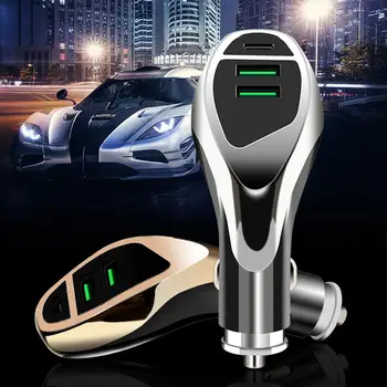 

Car Charger Dual Port Usb 3.1A 3.6A Intelligent Fast Charging Qc3.0 Pd18W Flash Charging Durable Use Secure Stable