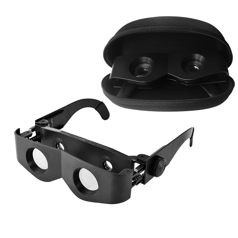 

Portable Fishing Magnifier Glasses Plane Telescope Magnifier Binoculars for Outdoor Hiking Fishing with Glasses Case
