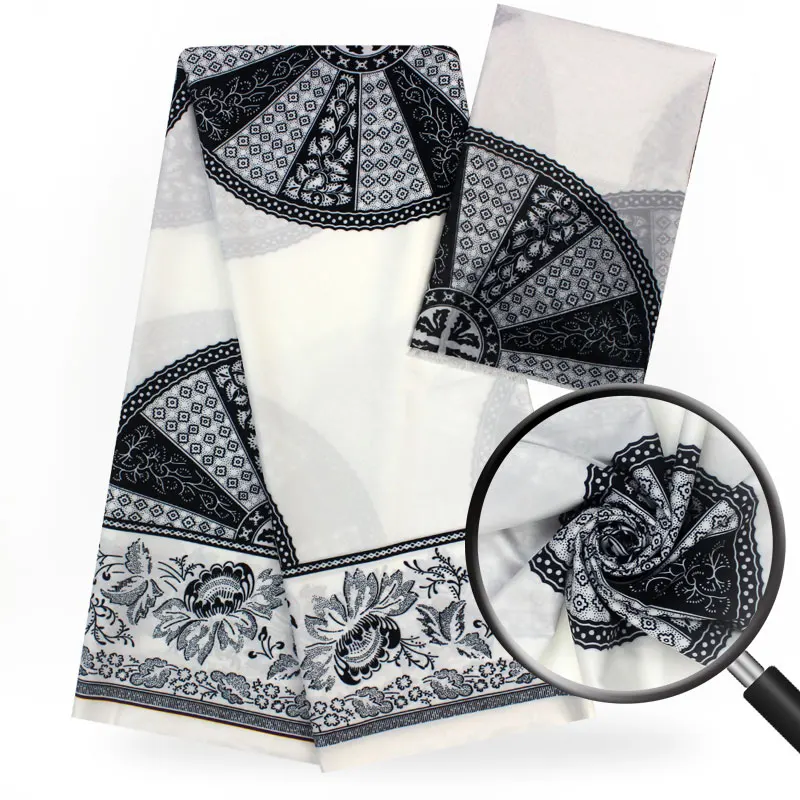 Натуральная шелковая ткань стрейч шелк атлас шелковая шифоновая ткань Дубай кружево 2+ 4 ярд африканская ткань для Пэчворк Анкара ткань B2-A20