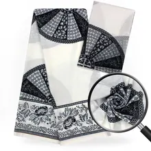 Натуральная шелковая ткань стрейч шелк атлас шелковая шифоновая ткань Дубай кружево 2+ 4 ярд африканская ткань для Пэчворк Анкара ткань B2-A20