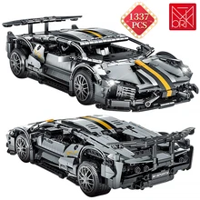 Criação especialista super carro bloco de construção modelo estático moc conjunto cinza bloco de construção do carro brinquedo das crianças adulto presente aniversário