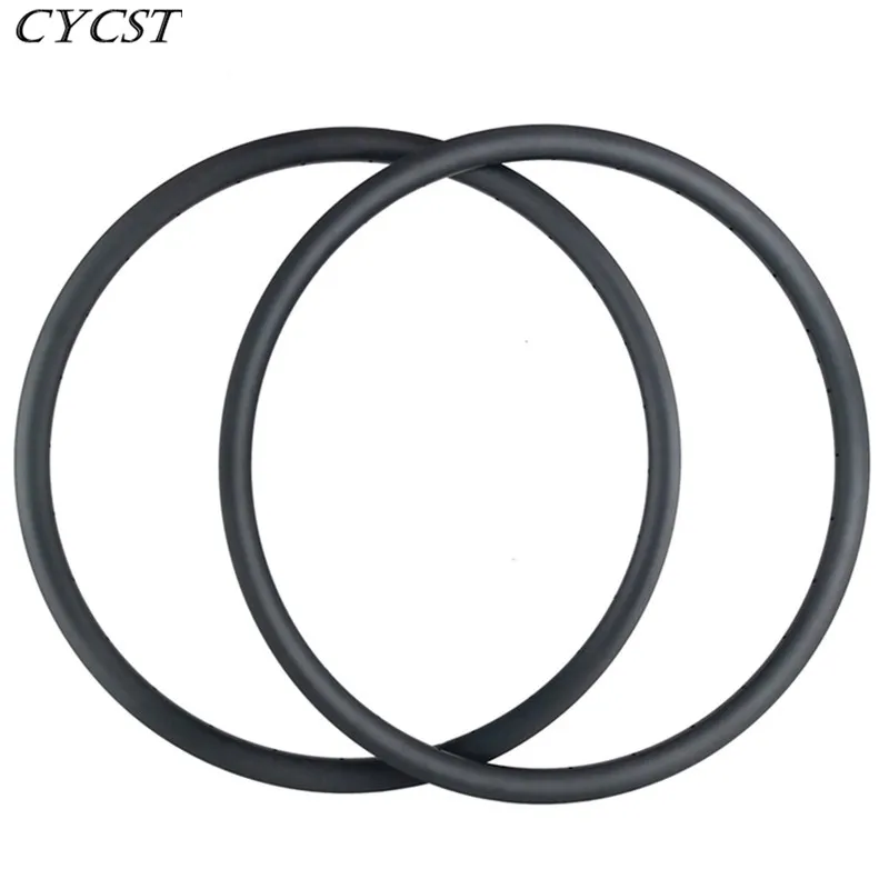 

CYCST 29er 40x28mm asymmetric tubeless carbon rims AM enduro mtb bicycle rim 24H 28H 32H 3.5mm offset mountain bike rims
