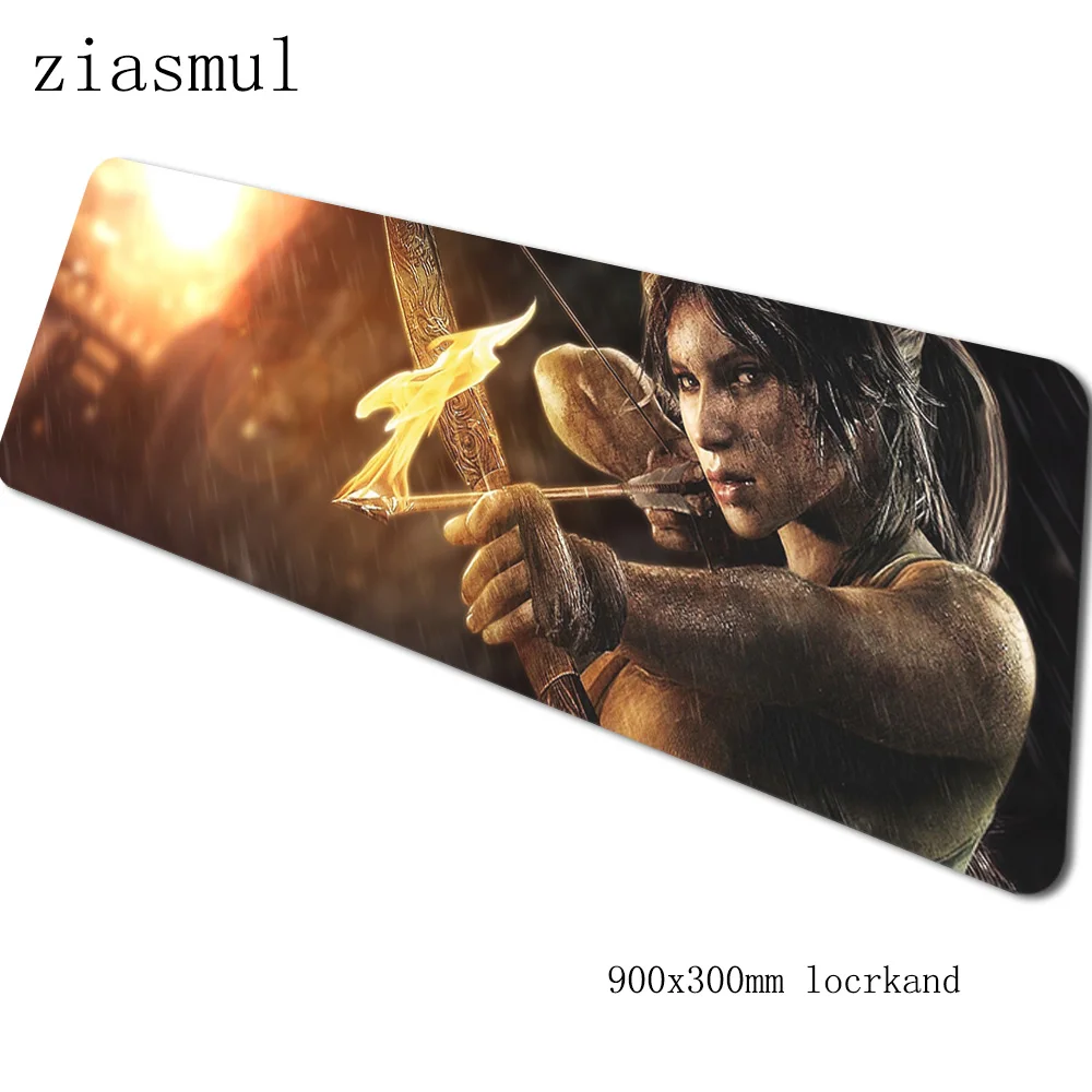 Tomb raider коврик для мыши 900x300x3 мм коврики для мыши 3d лучший игровой коврик для мыши геймер xl Большие персонализированные коврики для мыши Клавиатура ПК pad - Цвет: Size 900x300x3mm