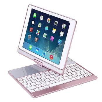 

Bluetooth Keyboard Case 360 Degree with 7 Colors Backlight Tablet Keyboard Case for iPad 9.7/Pro 9.7/Air1/Air2