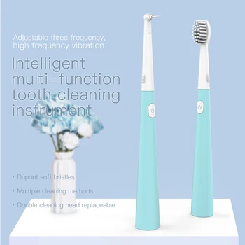 

Multifunctional tooth cleaner. Calculus/stain cleaner and tooth brush combo with high frequency vibration and waterproof level