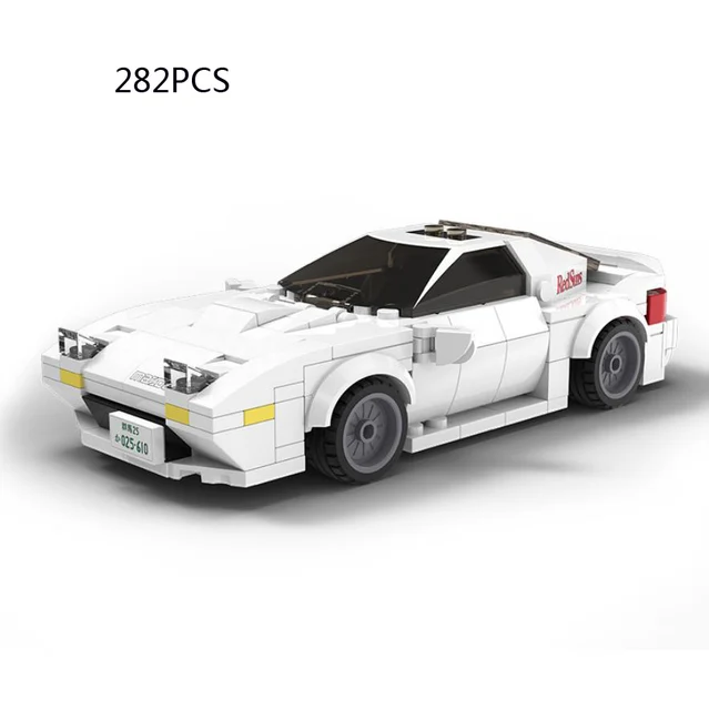 1:24 SCALE Technics Initial D toyota TRUENO ae86 mazda RX7 SAVANNA FC3S building block FD3S vehicel bricks toys for gifts 3