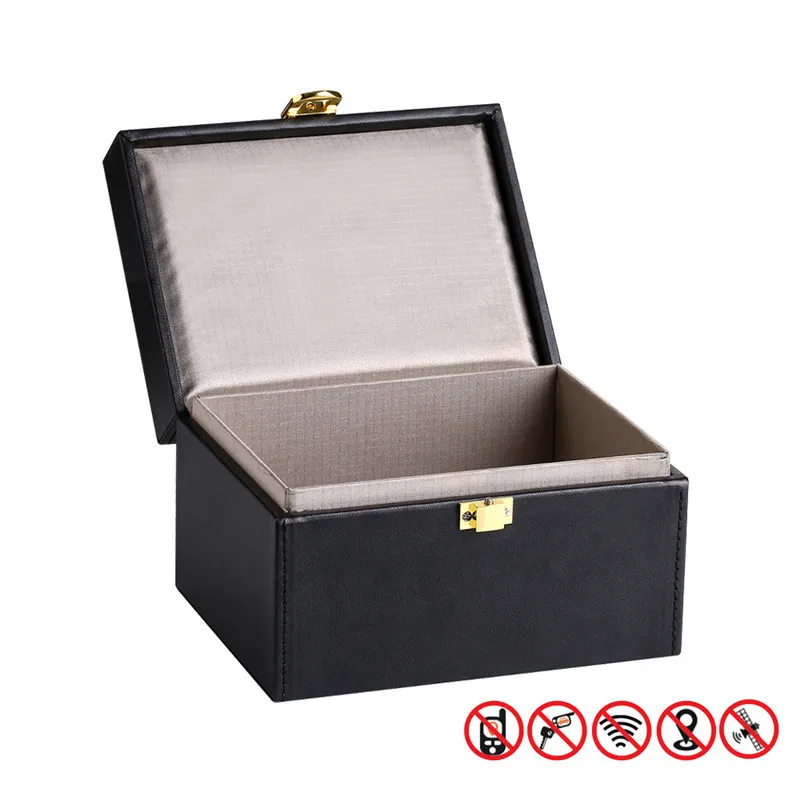 DDSKY Faraday Key Protector Box Car Keys Signal Blocker Box RFID Signal Blocker Pouch for Car Keys Double Locks