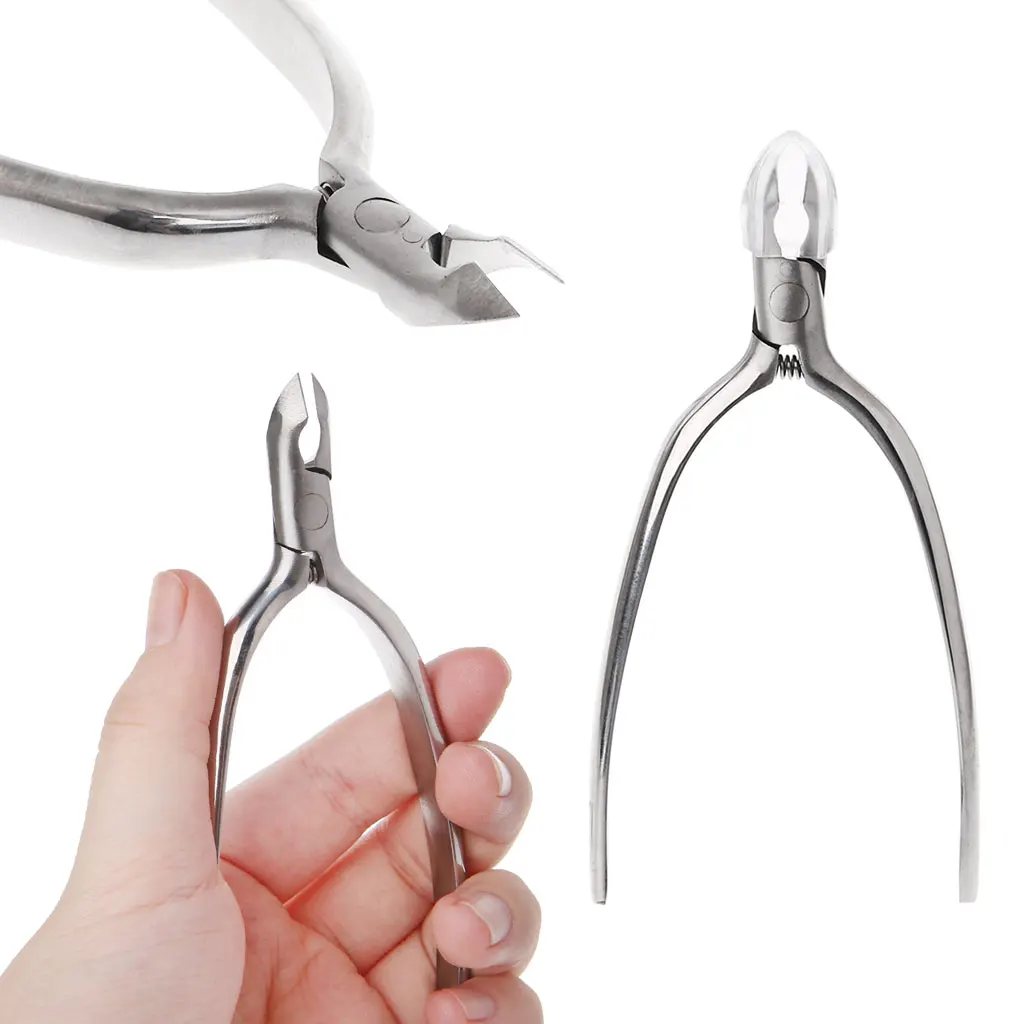 

1PC Nail Art Stainless Steel Cuticle Cutter Nippers Clipper Manicure Salon Tool