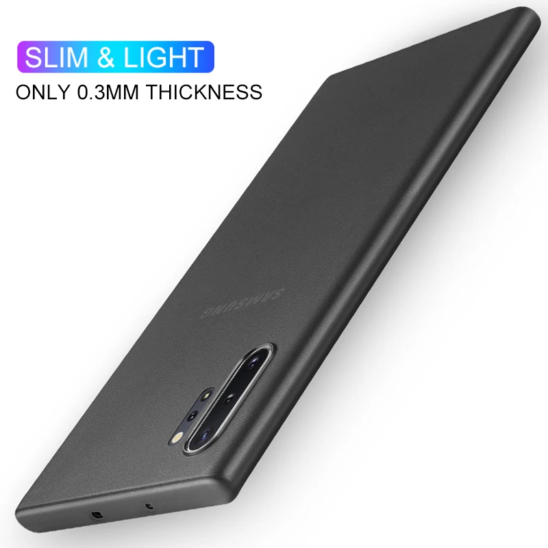 0.3mm Ultra Thin Case For Samsung Note 10 Pro 8 9 S10 S9 S8 Plus S10e Matte Transparent Back Cover Case Slim Shockproof Coque S9