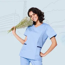 Летняя женская униформа медсестры, костюм, медицинская форма, лабораторные пальто, больничная одежда доктора, хирургический костюм, медицинские наборы для скраба