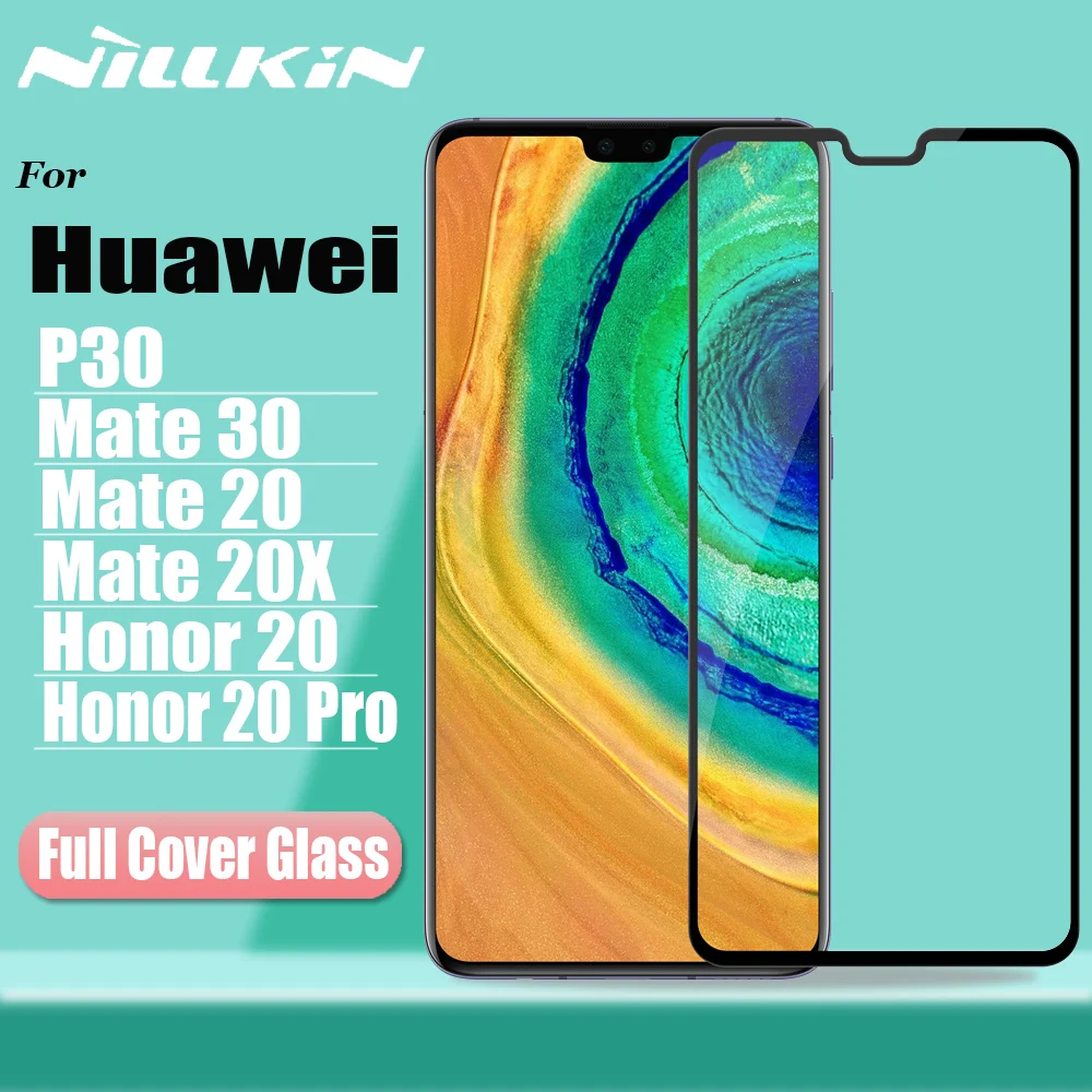 Nillkin для huawei mate 30 20 X 20X Защитное стекло для экрана XD полное покрытие 3D безопасное закаленное стекло для huawei P30 Honor 20 Pro