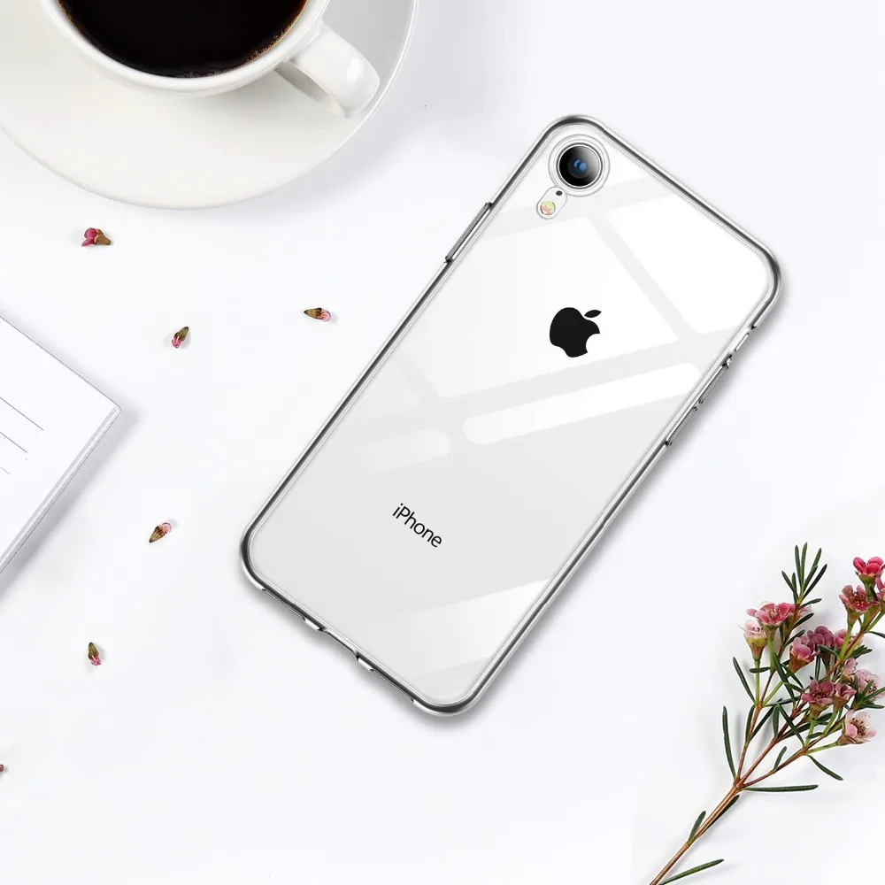 Clearn для iphone чехол X XS XR XS Max 6 6s 7 8 Plus тонкий прозрачный мягкий ТПУ защитный чехол для телефона