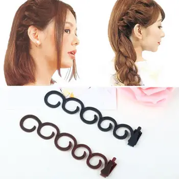 

Fashion Women Automatic Quick Braided Artifact Tweezers Braid Plaiting Twist Roller Hook Hair Styling Tool