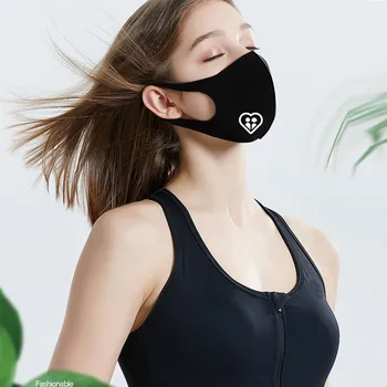 

5pc/10pc Printed Ice Silk Cover To masque Unisex Dust Cover Breathable Carbon Face Cover 3 Ply Pollution Face Shield Wind