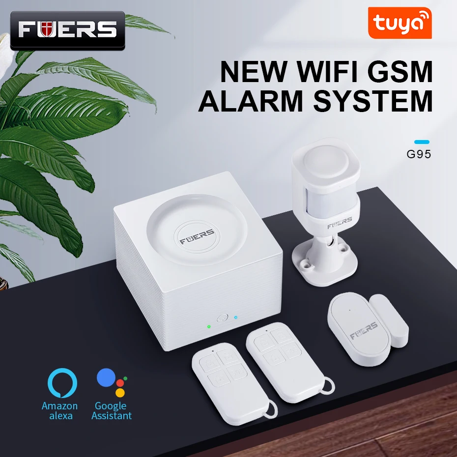 G95 Wi-Fi GSM сигнализация Системы s безопасности Tuya Alexa App Камера сенсорная клавиатура