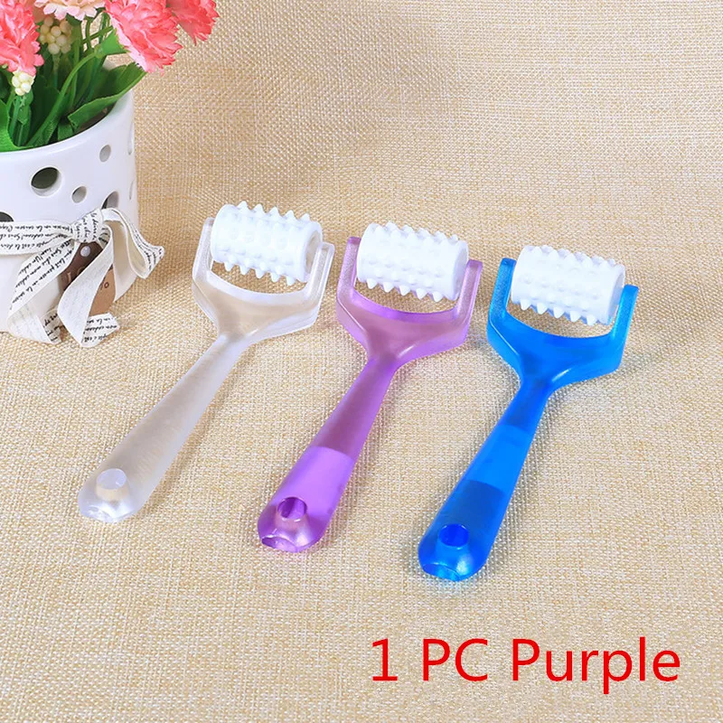 Purple Роликовый массажер для лица, 3 цвета, для похудения, массажер для тела, для красоты, роликовый, для подтяжки лица, формирователь, релаксация организма, стройнее, инструменты для красоты - Цвет: Purple