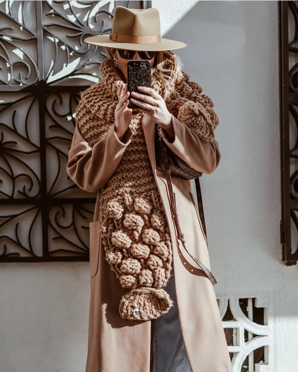Черный Вязаный шерстяной шейный ручной игла стержня толстый шерстяной зимний теплый шарф шаль - Цвет: Черный