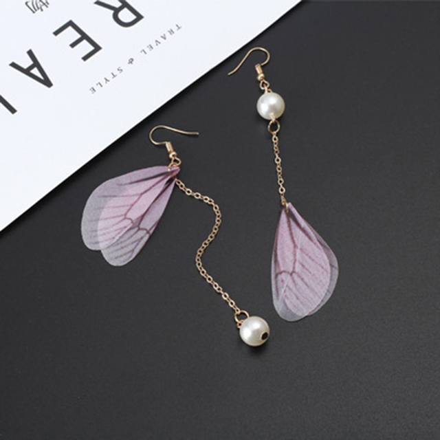 Fairy 1Pair Long Tassel Earrings Fashion Feather Style Ethnic Boho Big Statement Dangle Earring Wedding Earrings Brinco