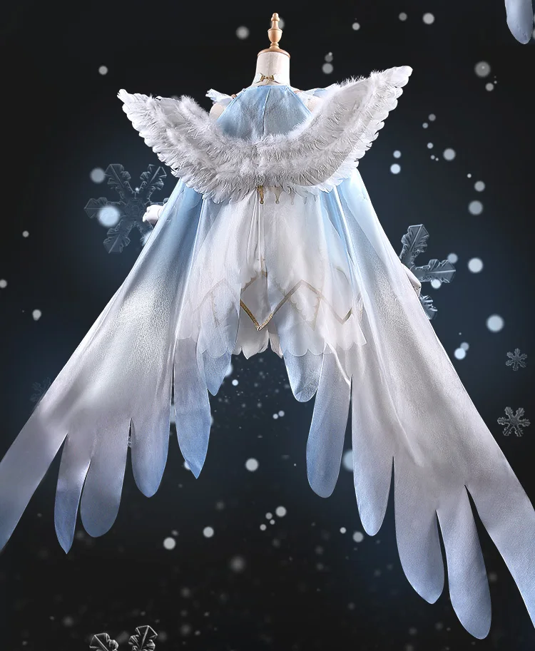 Карнавальный костюм SAKURA KINOMOTO SAKURA Snow Wing, SAKURA, платье лолиты, белые женские наряды, рождественский подарок для девочки