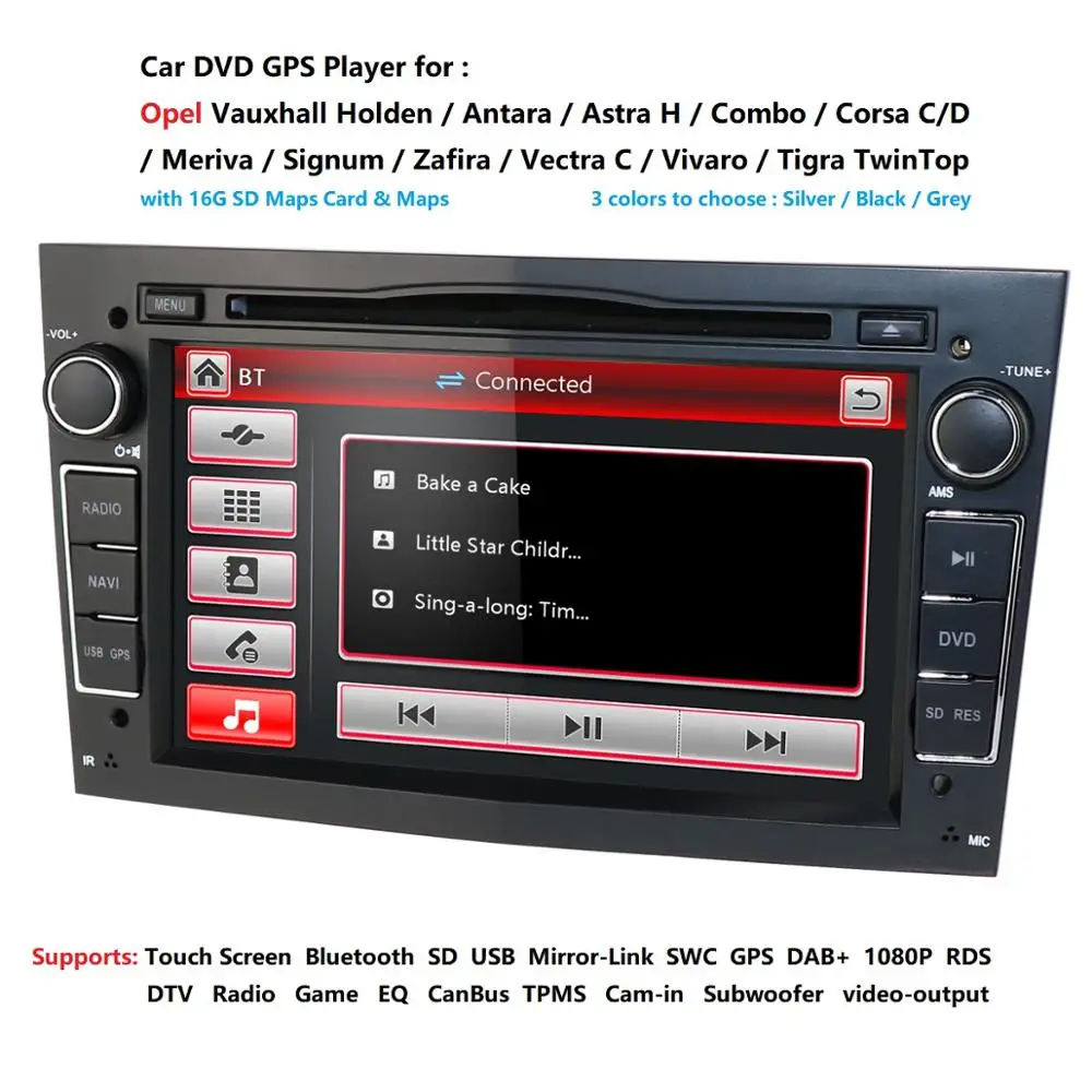 Clearance 7 inch 2 din pouces Double Din dans le tableau de bord pour Opel Vauxhall Corsa Vectra Astra GPS Navigation lecteur DVD lien mir 4