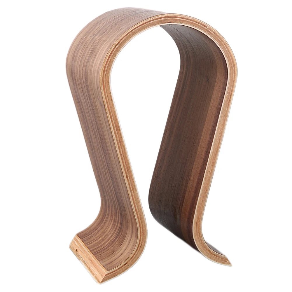 Universal U Shaped Wooden Stand for On Ear Over Ear Around Ear Headphone Headset