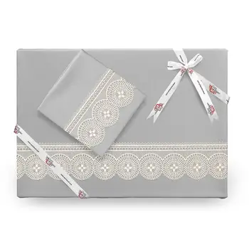 

Land Of dowry Birella Simple French Laced Duvet cover Gray