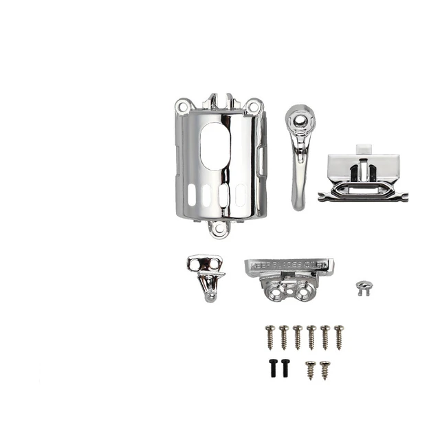 8Pcs/Set Electric Clipper Shell Set For WAHL 8148/8591 ABS 8 Style DIY Modification Shell Barber Electric Clipper Cover G0811 Sliver