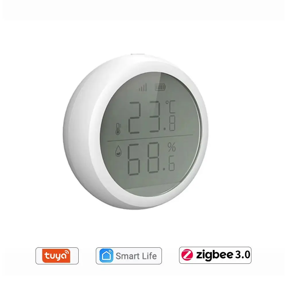 

Tuya Smart Life Wireless Temperature Humidity Sensor LCD Screen Hygrometer Thermometer Zigbee Control APP Connection