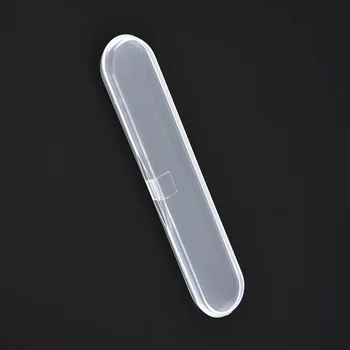 

20pcs Disposable Nail File Storage Holder Transparent Cotton Swab Storage Box Jewelry Accessory Case (20pcs/Pack)