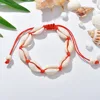 Bohème naturel coquille de mer bracelets porte-bonheur pour femmes hommes été plage de sable à la main chaîne corde chaînes bracelet bijoux à bricoler soi-même