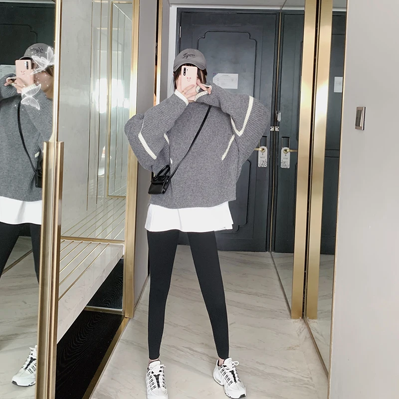 Autumn and Winter New Sweater Women's Loose Solid Color Knitwear Korean Casual Fashion Pullover Plus Size Women Sweaters