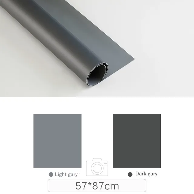 Photography Backdrops Photo Wallpaper 57*87cm 2sides Solid Color Background Paper Props For Photo Studio Shoot Product Cosmetics Background 01