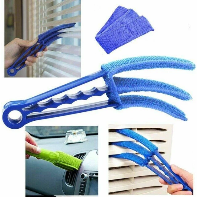 Venetian Blind Cleaner Removable Window Blind Duster Brush Washable with 2  Microfibre Sleeves for Air Conditioner Car AC Vent - AliExpress