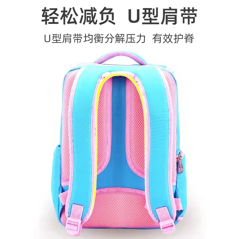 Disney Frozen Sofia School Bag For Girl Primary Student Shoulder Orthopedic Backpack Anna Elsa Grade 1-5 Large Capacity Mochilas