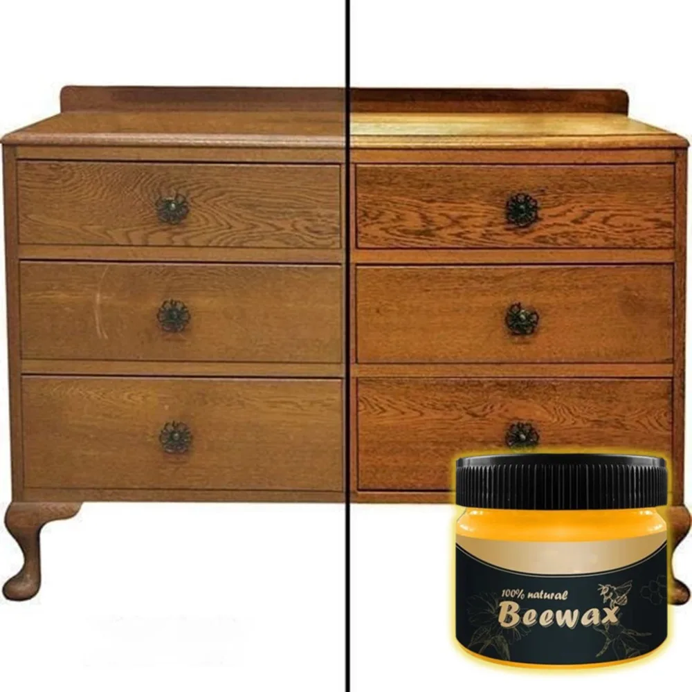 Furniture Polish Paste Wood Maintenance Beewax Water Proof Furniture Restore Cream Wooden Table Chair Sofa Polishing Gel Wax