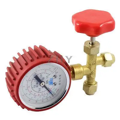 

1/4" NPT Male Threaded 3 Way Valve Single Manifold Gauge 2.5Mpa Replacement