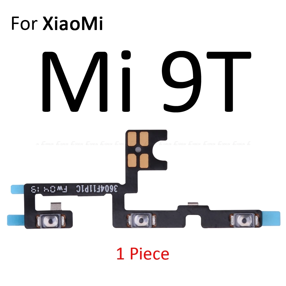 Кнопка отключения звука для Xiaomi mi 9T 9 8 A1 A2 Lite Red mi Note 7 6 5 Pro 7A 6A S2 PocoPhone F1 кнопка включения и выключения громкости гибкий кабель - Цвет: For Xiaomi Mi 9T