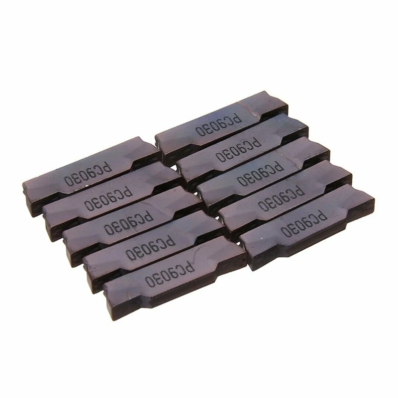 

10X MGMN300 Carbide Inserts with MGEHR1616-3 CNC Lathe Turning Holder Cut-Off Tool