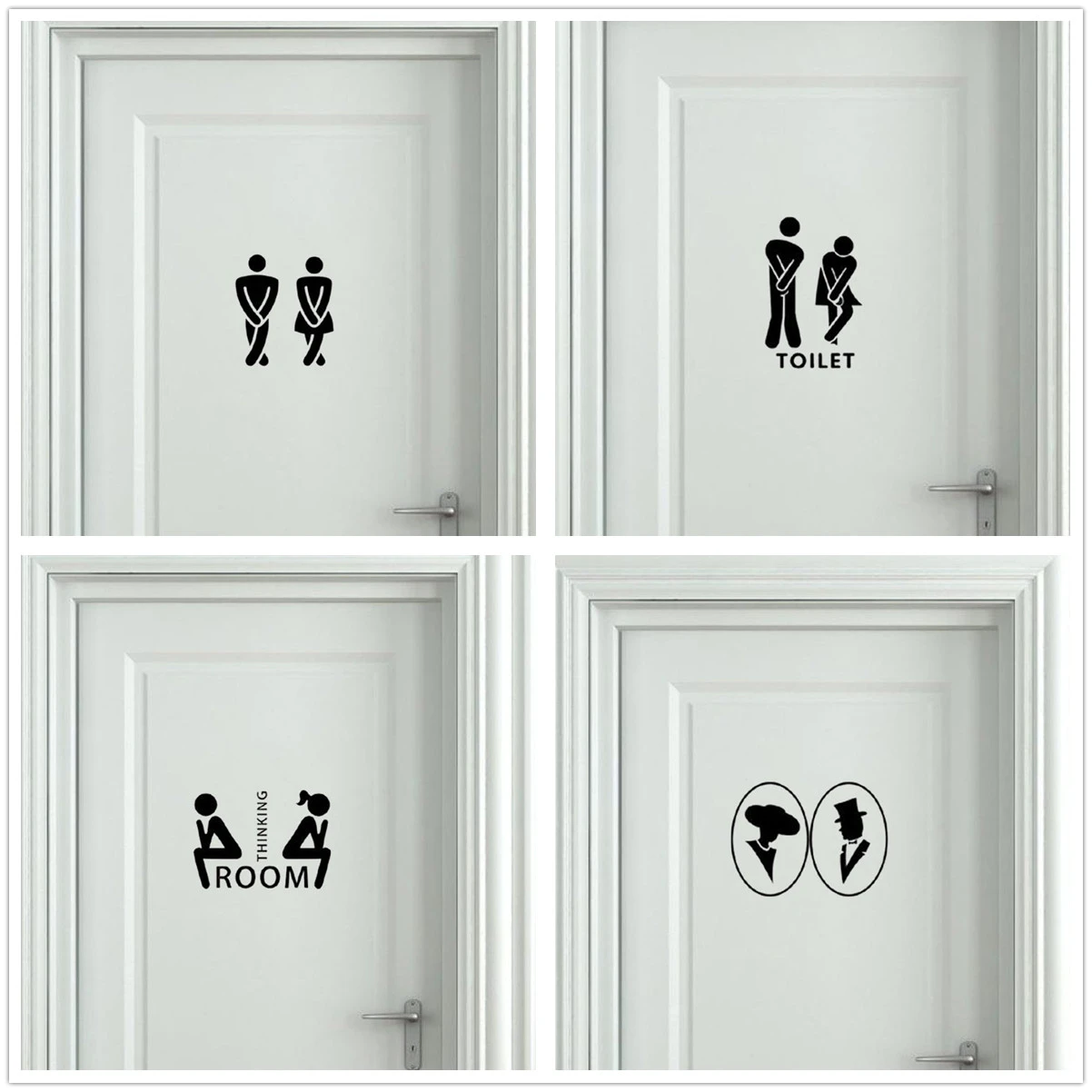 Makeyes Warm Decor Door Sticker Toilet Bathroom Doors Wall Stickers Decal Home Art Decoration Vinyl Design Choose Wallpaper Q241 Wall Stickers Aliexpress