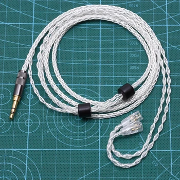 

8 Cores 5n OCC Audio Headphone Upgrade Silver Plated Cable For SENNHEISER IE8 IE80 Headphone Upgrade Cable