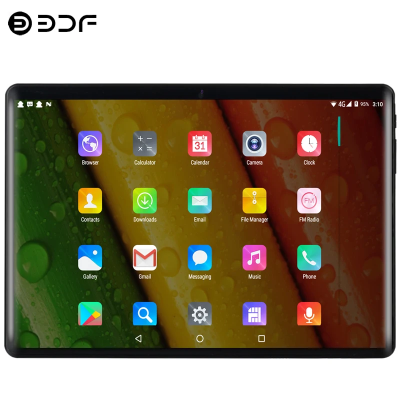 

10.1 inch Tablets 2.5D Tempered Glass 3G Phone Call New Android 9.0 Quad Core 2GB/32GB ROM 5.0MP IPS Wi-Fi Cards Tablets PC