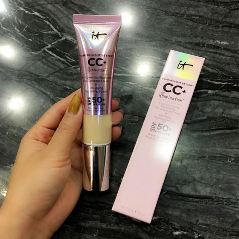 

HOT Makeup it Cosmetics Your Skin but Better Light Medium 2 Color Pearlescent Sunscreen 32 ml CC Cream waterproof long lasting