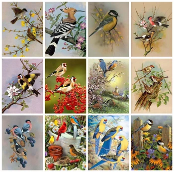 

HUACAN Diamond Painting Bird Full Square Diamond Embroidery Mosaic Sale Animal Home Decoration Wall Art