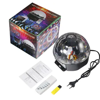 

Adjustable MP3 LED Magic Ball Light Dynamic Liquid Sky Animated Moving Star Stage Lights for Pub KTV Club Party