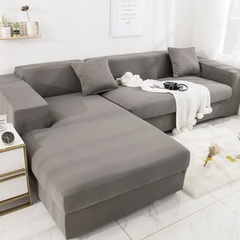 

L Shape Sofa Covers Sectional Sofa Cover Stretch Sofa Slipcovers for L-Shape Couch sofa cover stretch Dark Gray green purple