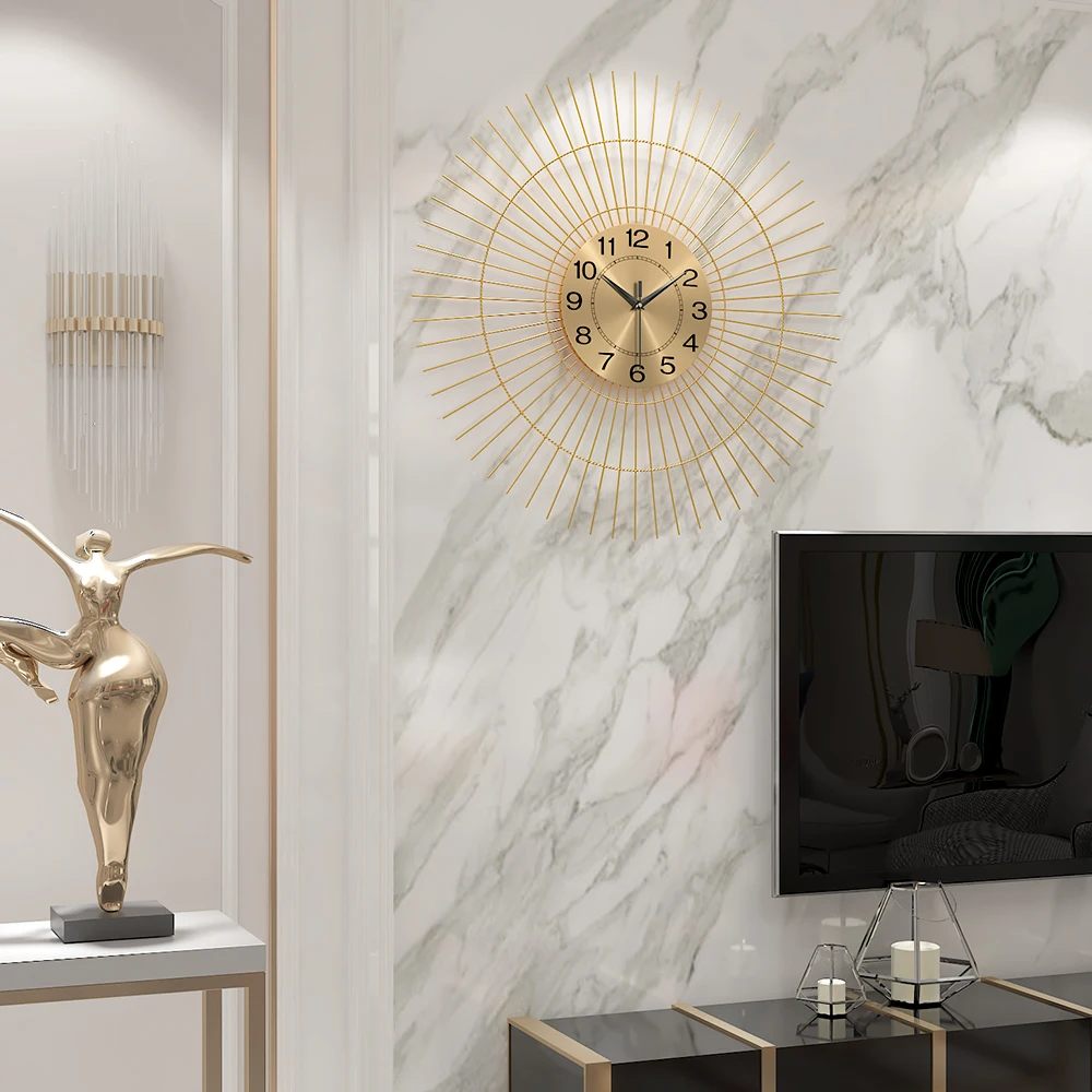 60 см скандинавские железные настенные часы современный дизайн большие для