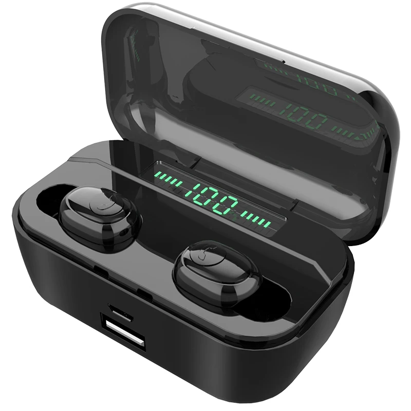G6S TWS Bluetooth 5 0 наушники Беспроводная зарядка гарнитура басовые 8D стерео 3500 мАч мини