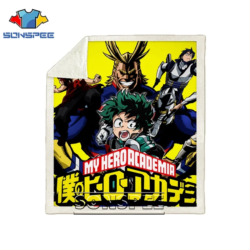 24 Диван Постельные принадлежности с рисунком автомобиля My hero Academy Boku no hero офис Harajuku набивное одеяло покрывало для путешествий мягкое детское одеяло для прогулок - Цвет: 24