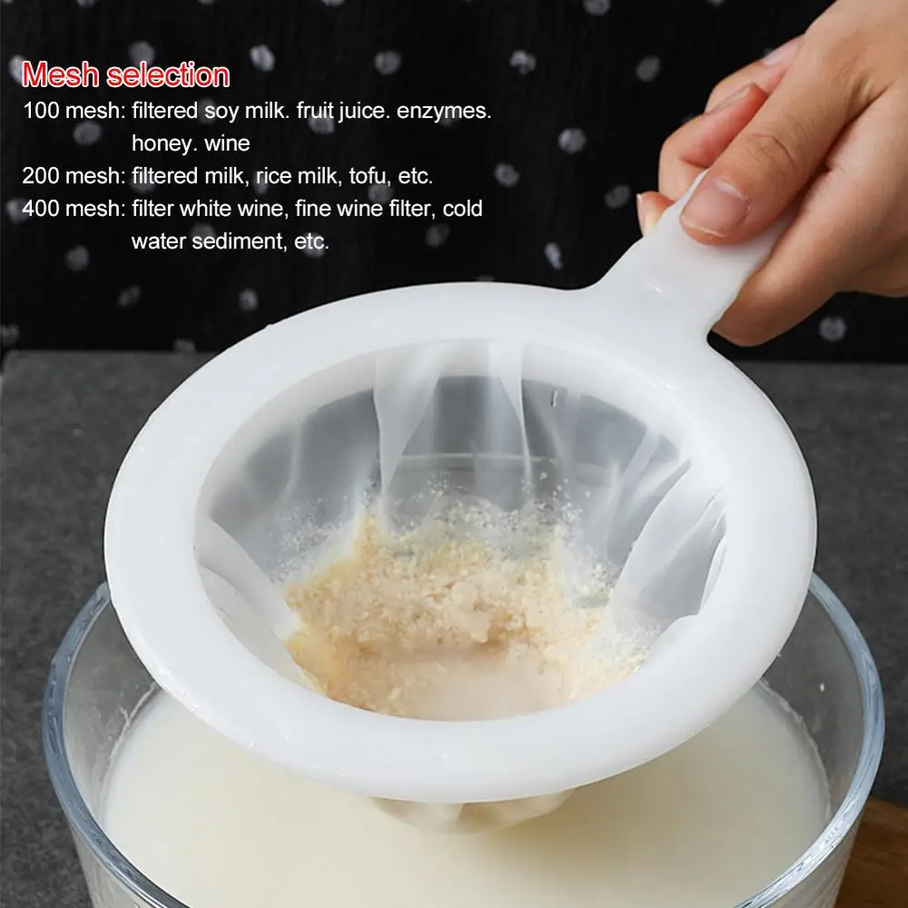 

Soy Milk Filter Household Kitchen Colander Ultra-Fine Baby Squeezed Juice Sieve Separation Filter Dregs Kitchen Accessories CSV